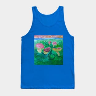 Beauty is Poison Whimsical Acrylic Painting Tank Top